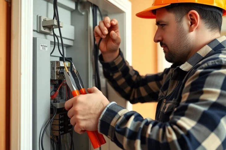 Expert Elektriker Notdienst fixing electrical issues with professionalism and care.