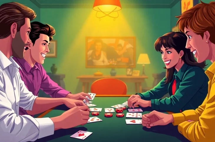 Exciting scene of rummy wealth game where players showcase strategies and winnings.